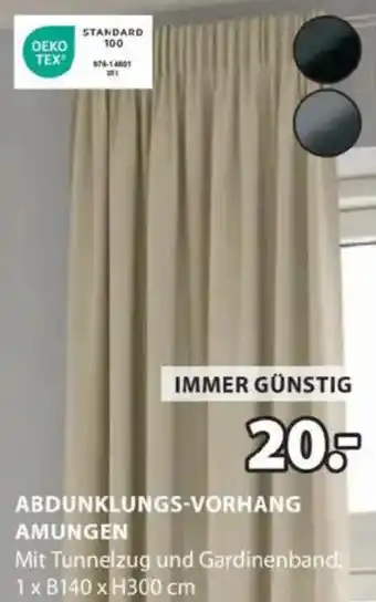 JYSK Abdunklungs-vorhang amungen Angebot