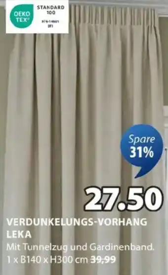 JYSK Verdunkelungs-vorhang Angebot