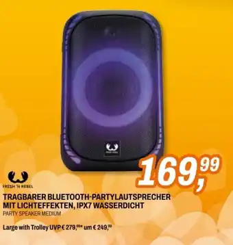 Expert Tragbarer bluetooth-partylautsprecher mit lichteffekten, ipx7 wasserdicht Angebot