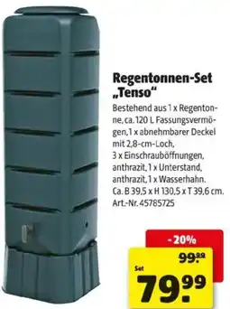 Hagebau Regentonnen-Set „Tenso Angebot