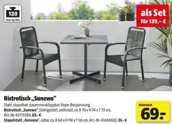 Hagebau Bistrotisch,,Sunewo Angebot