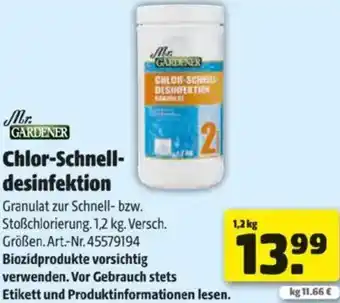 Hagebau Chlor-Schnell- desinfektion Angebot