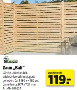 Hagebau Zaun,,Bali Angebot