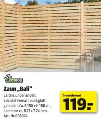 Hagebau Zaun,,Bali Angebot