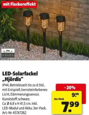 Hagebau LED-Solarfackel ,,Hjördis Angebot