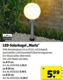 Hagebau LED-Solarkugel,,Marla Angebot
