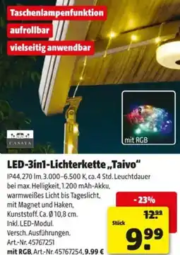 Hagebau LED-3in1-Lichterkette,,Taivo Angebot