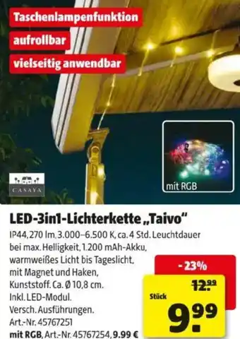 Hagebau LED-3in1-Lichterkette,,Taivo Angebot