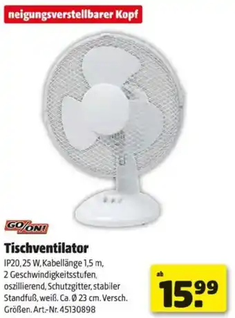 Hagebau Tischventilator Angebot