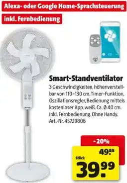 Hagebau Smart-Standventilator Angebot