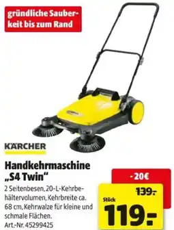 Hagebau Handkehrmaschine .,S4 Twin Angebot