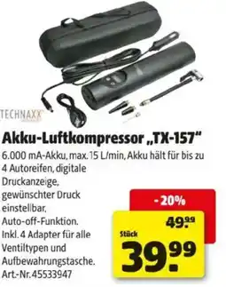 Hagebau Akku-Luftkompressor,,TX-157 Angebot