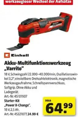 Hagebau Akku-Multifunktionswerkzeug Varrito Angebot