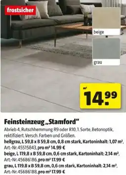 Hagebau Feinsteinzeug.,Stamford Angebot