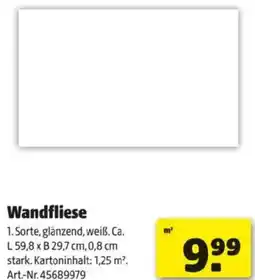 Hagebau Wandfliese Angebot