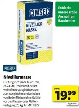Hagebau Nivelliermasse Angebot
