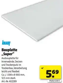 Hagebau Bauplatte ,,Super Angebot