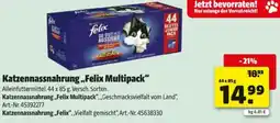 Hagebau Katzennassnahrung,,felix multipack Angebot