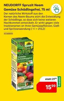 BayWa NEUDORFF Spruzit Neem Gemüse Schädlingsfrei Angebot