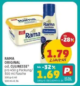 PENNY Rama ORIGINAL od. CULINESSE Angebot