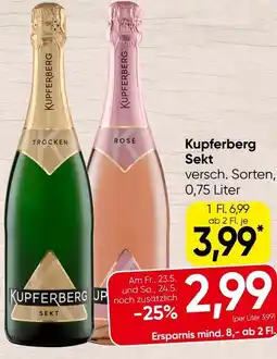 Spar Kupferberg sekt Angebot