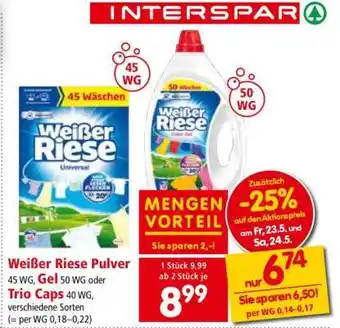 Interspar Weißer Riese Pulver Angebot