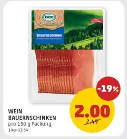 PENNY WEIN BAUERNSCHINKEN Angebot