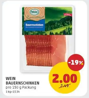 PENNY WEIN BAUERNSCHINKEN Angebot