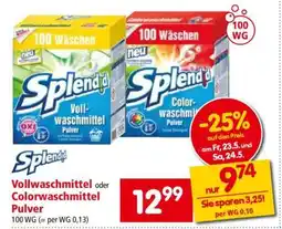 Interspar Vollwaschmittel oder Colorwaschmittel Pulver Angebot