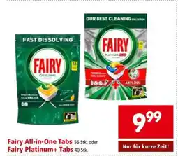 Interspar Fairy All-in-One Tabs oder Fairy Platinum+ Tabs Angebot