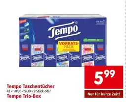 Interspar TEMPO TASCHENTÜCHER Angebot