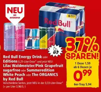 Interspar Red Bull Energy Drink oder Editions Angebot