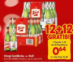 Interspar Stiegl Goldbräu oder Hell Angebot