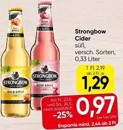 Spar Strongbow Cider Angebot