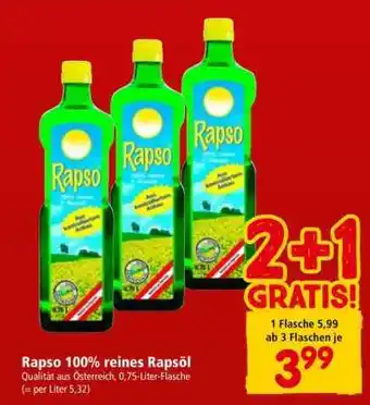 Interspar Rapso 100% reines Rapsöl Angebot