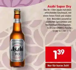 Interspar Asahi Super Dry Angebot