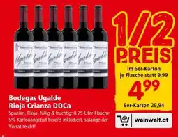 Interspar Bodegas Ugalde Rioja Crianza DOCa Angebot