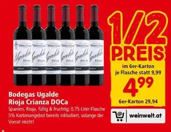 Interspar Bodegas Ugalde Rioja Crianza DOCa Angebot