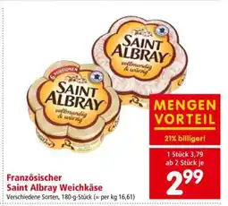 Interspar Französischer Saint Albray Weichkäse Angebot