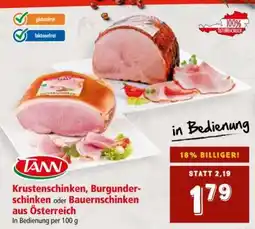 Interspar Krustenschinken, Burgunderschinken oder Bauernschinken aus Österreich Angebot