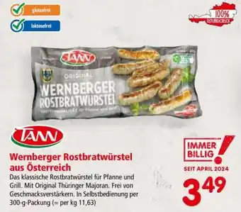 Interspar Wernberger Rostbratwürstel aus Österreich Angebot