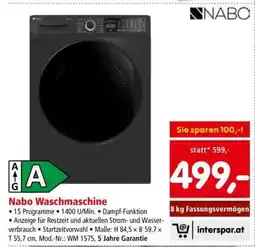 Interspar Nabo Waschmaschine Angebot