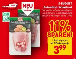 Interspar S-BUDGET Putenfilet Schnitzerl Angebot