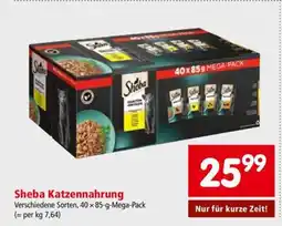 Interspar Sheba Katzennahrung Angebot