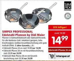 Interspar Edelstahl-Pfanne 24 cm Angebot