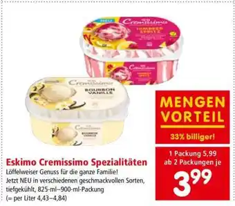 Interspar Eskimo Cremissimo Spezialitäten Angebot