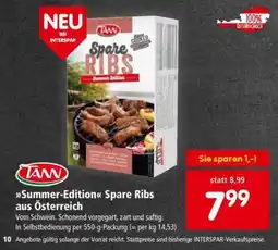 Interspar Summer-Edition Spare Ribs aus Österreich Angebot