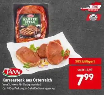 Interspar Karreesteak aus Österreich Angebot