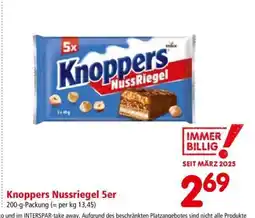 Interspar Knoppers Nussriegel 5er Angebot
