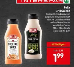 Interspar FELIX GRILLSAUCEN Angebot